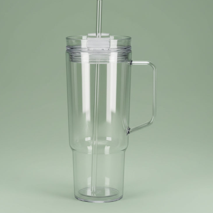 40oz Acrylic Snow globe tumbler
