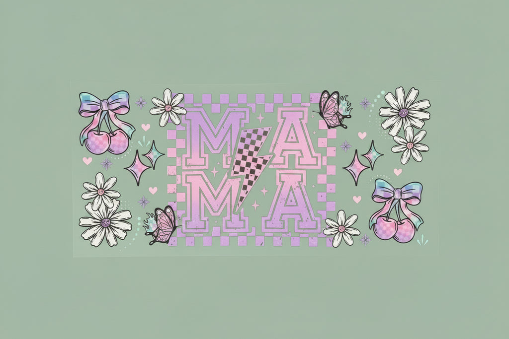 Ombre purple to pink mama 