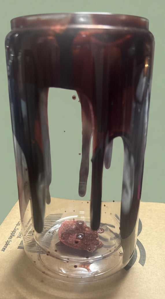 Blood drip effect cup 16oz